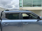 PREMIUM Black Weathershield Rain Cover Window Visors Set For 2025 BYD Shark 6
